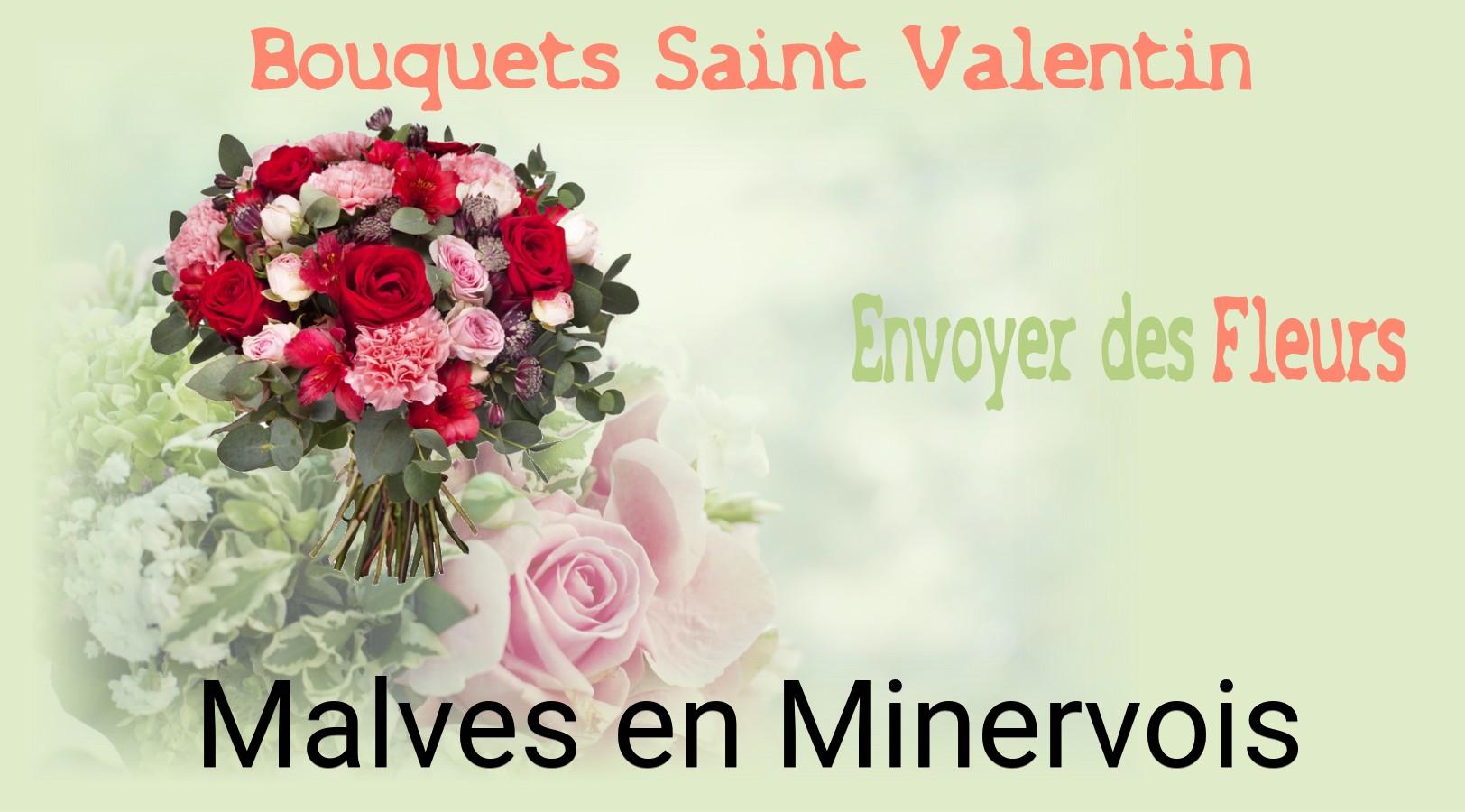 Roses de Saint-Valentin livrées à Malves-en-Minervois